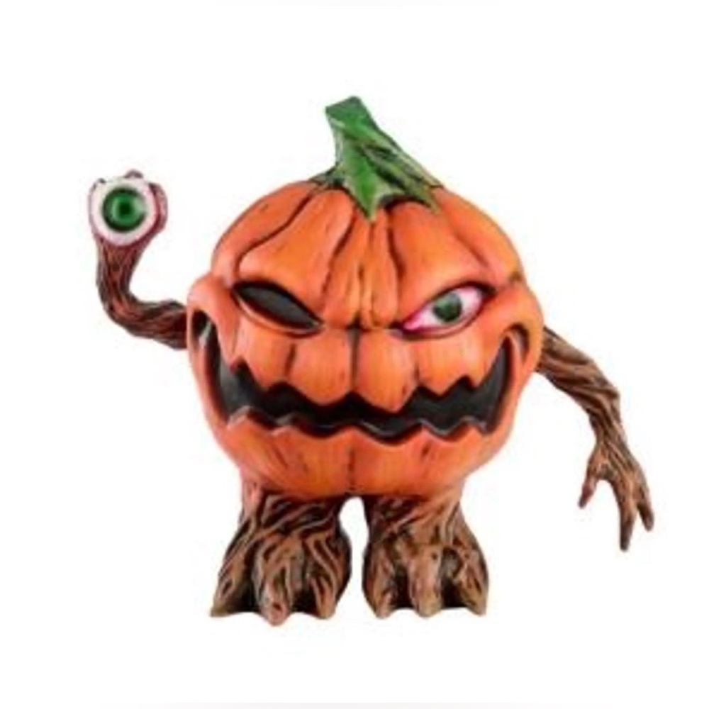 Gemmy Animated Evil Pumpkin Monster Halloween Prop Blinking Eyes Talking Sound